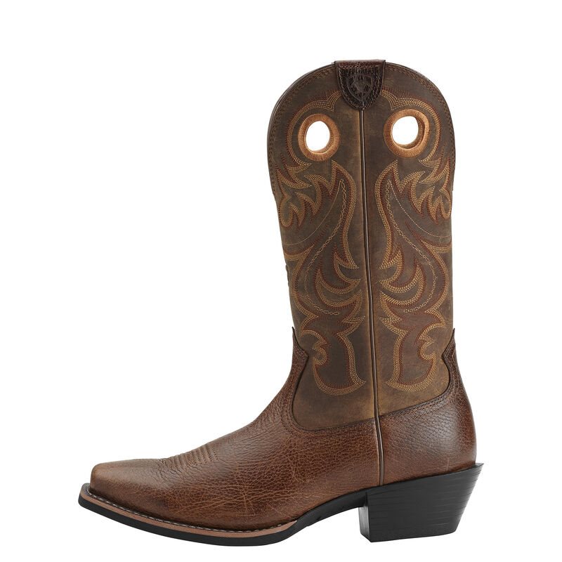 Ariat Sport Square Toe Kahverengi Western Csizma Erkek (28476-448)